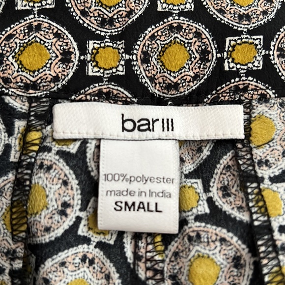 bar III - Black Printed Bohemian
Palazzo Pants Polyester Size S - Picture 12 of 12